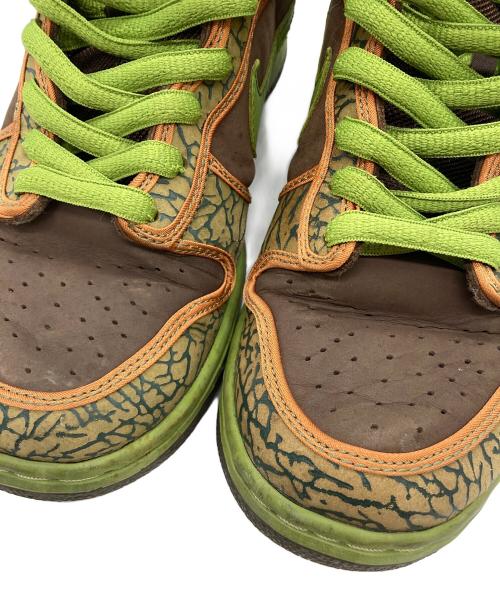 NIKE SB（ナイキエスビー）NIKE SB (ナイキエスビー) DUNK HIGH PRO SB ブラウン×グリーン サイズ:28cmの古着・服飾アイテム