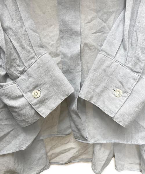 KAGURE（カグレ）kagure (カグレ) バックタックワイドシャツ スカイブルー サイズ:Freeの古着・服飾アイテム