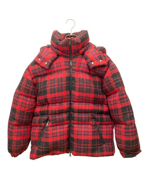 MONCLER（モンクレール）MONCLER (モンクレール) ダウンジャケット DANUBE レッド×ブラック サイズ:1の古着・服飾アイテム