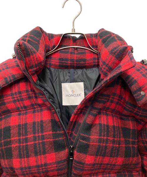 MONCLER（モンクレール）MONCLER (モンクレール) ダウンジャケット DANUBE レッド×ブラック サイズ:1の古着・服飾アイテム