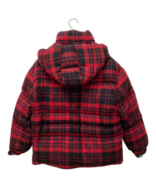 MONCLER（モンクレール）MONCLER (モンクレール) ダウンジャケット DANUBE レッド×ブラック サイズ:1の古着・服飾アイテム