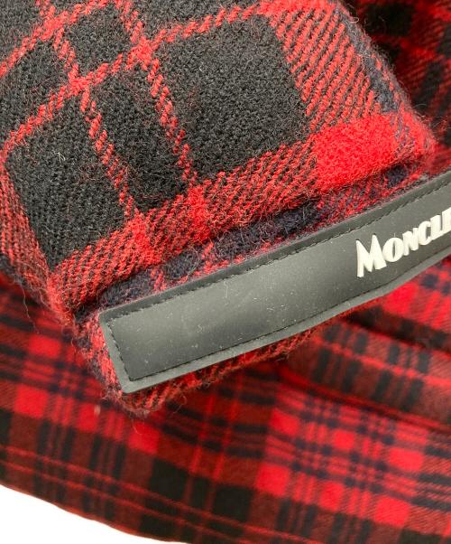 MONCLER（モンクレール）MONCLER (モンクレール) ダウンジャケット DANUBE レッド×ブラック サイズ:1の古着・服飾アイテム