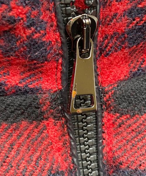 MONCLER（モンクレール）MONCLER (モンクレール) ダウンジャケット DANUBE レッド×ブラック サイズ:1の古着・服飾アイテム
