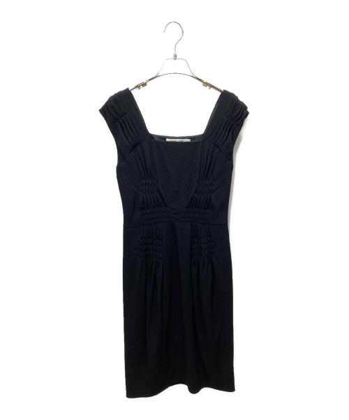 Christian Dior（クリスチャン ディオール）Christian Dior (クリスチャン ディオール) ノースリーブワンピース ブラック サイズ:40の古着・服飾アイテム