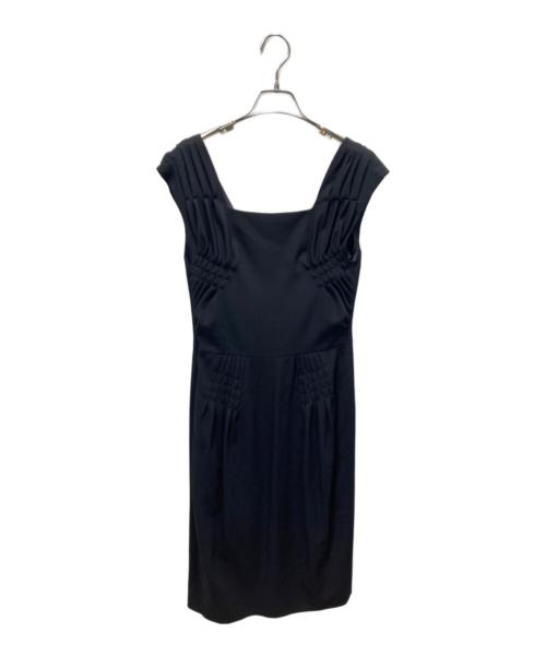 Christian Dior（クリスチャン ディオール）Christian Dior (クリスチャン ディオール) ノースリーブワンピース ブラック サイズ:40の古着・服飾アイテム