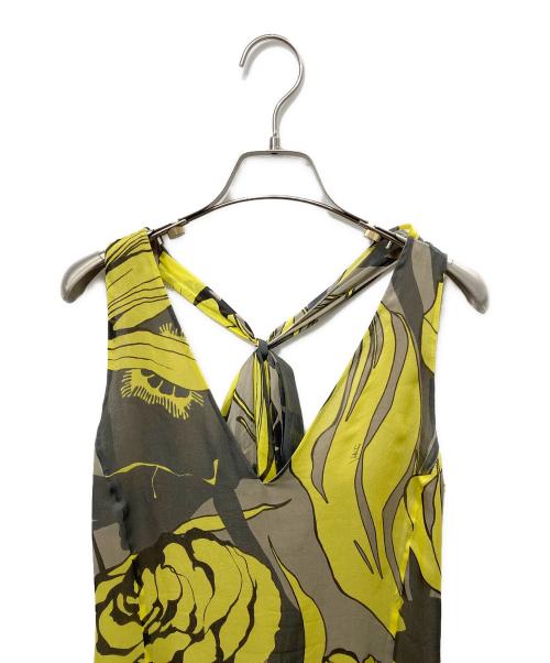 VALENTINO ROMA（ヴァレンティノ ローマ）VALENTINO ROMA (ヴァレンティノ ローマ) キャミソールワンピース イエロー サイズ:40の古着・服飾アイテム