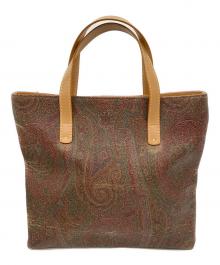 ETRO（エトロ）の古着「ペイズリー柄トートバッグ」｜レッド×ブラウン