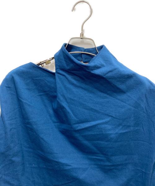 Mame Kurogouchi（マメクロゴウチ）Mame Kurogouchi (マメクロゴウチ) Cotton Jersey Asymmetry Top ブルー サイズ:1の古着・服飾アイテム