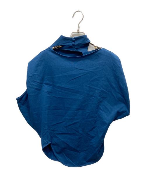 Mame Kurogouchi（マメクロゴウチ）Mame Kurogouchi (マメクロゴウチ) Cotton Jersey Asymmetry Top ブルー サイズ:1の古着・服飾アイテム