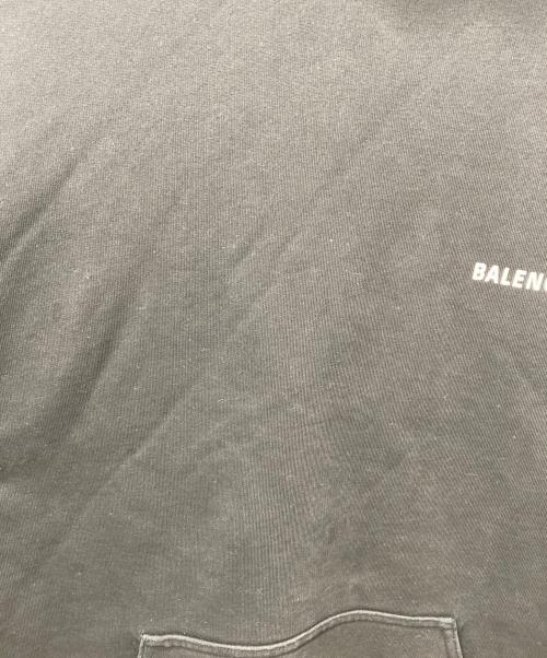 BALENCIAGA（バレンシアガ）BALENCIAGA (バレンシアガ) バックロゴプリントプルオーバーパーカー ブラック サイズ:XXLの古着・服飾アイテム