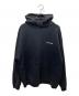 BALENCIAGA（バレンシアガ）の古着「バックロゴプリントプルオーバーパーカー」｜ブラック