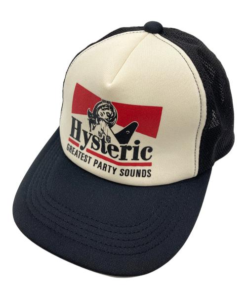 Hysteric Glamour（ヒステリックグラマー）Hysteric Glamour (ヒステリックグラマー) キャップ ホワイト×ブラック サイズ:FREEの古着・服飾アイテム