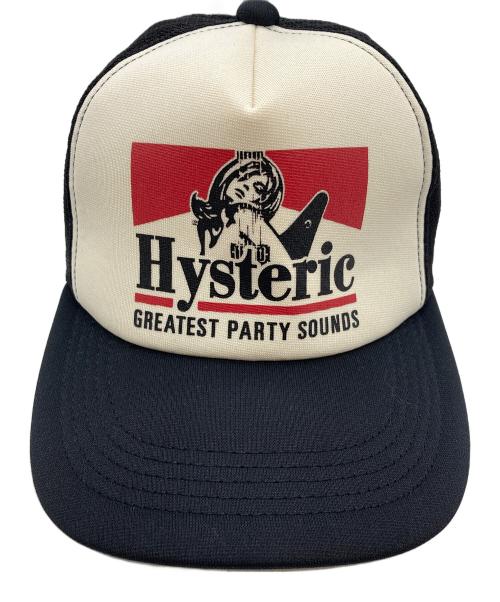 Hysteric Glamour（ヒステリックグラマー）Hysteric Glamour (ヒステリックグラマー) キャップ ホワイト×ブラック サイズ:FREEの古着・服飾アイテム