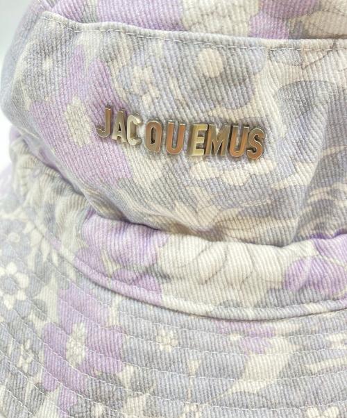 jacquemus（ジャックムス）JACQUEMUS (ジャックムス) 花柄バケットハット パープル サイズ:58の古着・服飾アイテム