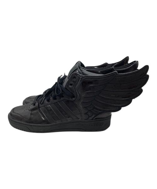 adidas（アディダス）adidas (アディダス) JEREMY SCOTT (ジェレミー スコット) JS WINGS 2.0 ブラック サイズ:28cmの古着・服飾アイテム
