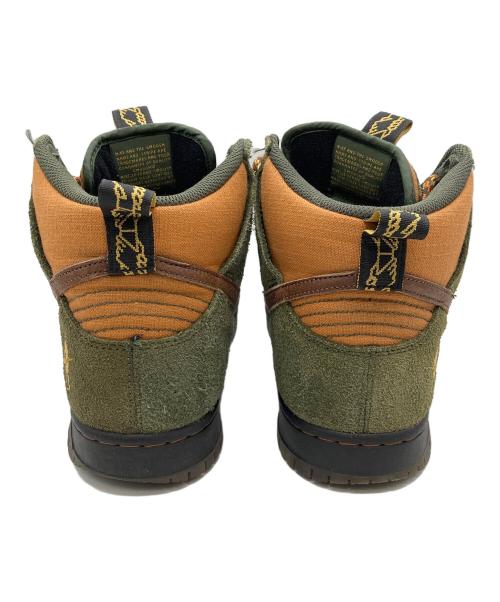 NIKE SB（ナイキエスビー）NIKE SB (ナイキエスビー) PASSPORT (パスポート) ハイカットスニーカー オリーブ×ブラウン サイズ:28cmの古着・服飾アイテム