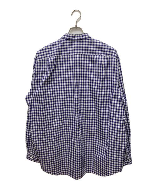 POLO RALPH LAUREN（ポロ・ラルフローレン）POLO RALPH LAUREN (ポロ・ラルフローレン) BONNARD 開襟チェックシャツ ネイビー サイズ:XLの古着・服飾アイテム