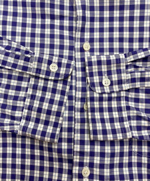 POLO RALPH LAUREN（ポロ・ラルフローレン）POLO RALPH LAUREN (ポロ・ラルフローレン) BONNARD 開襟チェックシャツ ネイビー サイズ:XLの古着・服飾アイテム