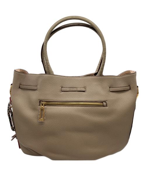 COCOCELUX GOLD（ココセリュックスゴールド）COCOCELUX GOLD (ココセリュックスゴールド) レザートートバッグ ベージュの古着・服飾アイテム