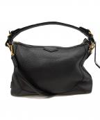 LEATHER JEWELSレザージュエルズ）の古着「2WAYレザーワンショルダーバッグ」｜ブラック