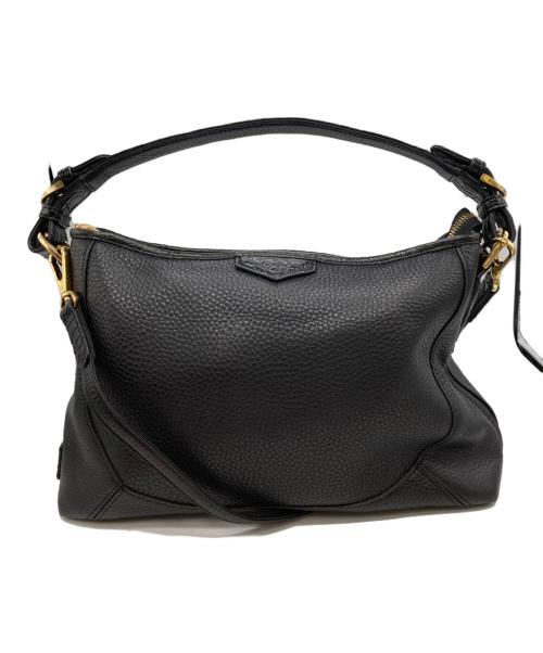 LEATHER JEWELS（レザージュエルズ）LEATHER JEWELS (レザージュエルズ) 2WAYレザーワンショルダーバッグ ブラックの古着・服飾アイテム