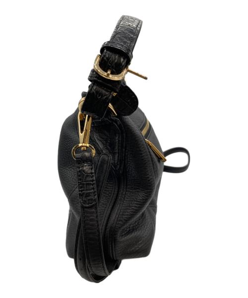 LEATHER JEWELS（レザージュエルズ）LEATHER JEWELS (レザージュエルズ) 2WAYレザーワンショルダーバッグ ブラックの古着・服飾アイテム