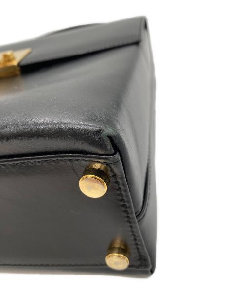 Salvatore Ferragamo（サルヴァトーレ フェラガモ）Salvatore Ferragamo (サルヴァトーレ フェラガモ) レザーハンドバッグ　ガンチーニ ブラックの古着・服飾アイテム