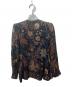 Yves Saint Laurent Rive Gauche (イヴ・サンローラン リヴ・ゴーシュ) ペイズリー柄ノーカラージャケット ネイビー サイズ:34：30000円