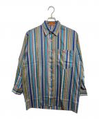 missoniミッソーニ）の古着「総柄ストライプシャツ」｜マルチカラー