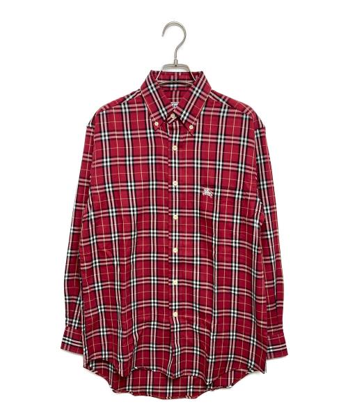 Burberry's（バーバリーズ）Burberry's (バーバリーズ) チェックシャツ レッド サイズ:S 未使用品の古着・服飾アイテム