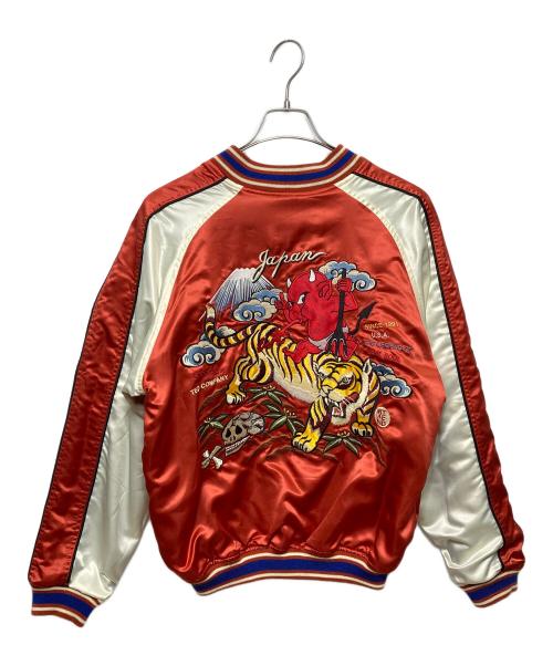 TED MAN（テッドマン）TED MAN (テッドマン) スカジャン ブラック×オレンジ サイズ:42の古着・服飾アイテム