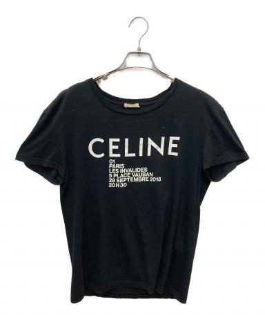ライブのチケット代にしたいので売れてほしいCELINE ブラック Tシャツ 中古・古着通販】CELINE (セリーヌ) インビテーションTシャツ ブラック
