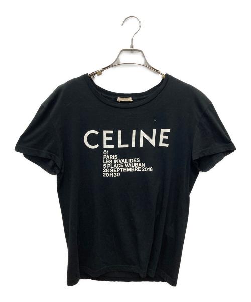 CELINE（セリーヌ）CELINE (セリーヌ) インビテーションTシャツ ブラック サイズ:Ｓの古着・服飾アイテム