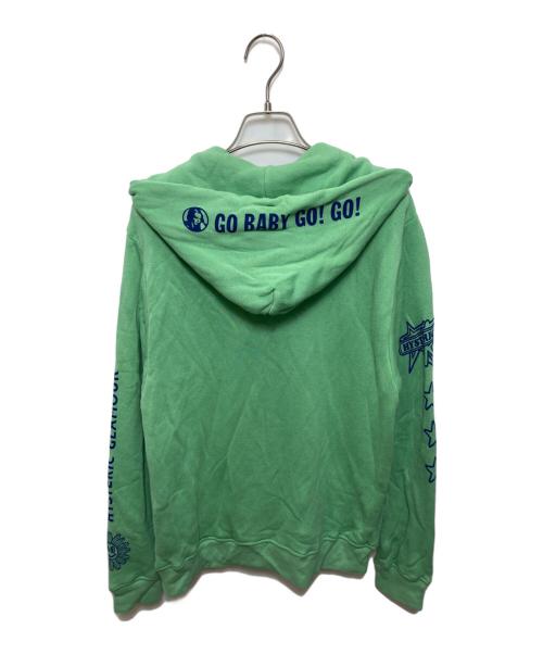 Hysteric Glamour（ヒステリックグラマー）Hysteric Glamour (ヒステリックグラマー) VIXEN SCRATCHジップパーカー 黄緑 サイズ:FREEの古着・服飾アイテム