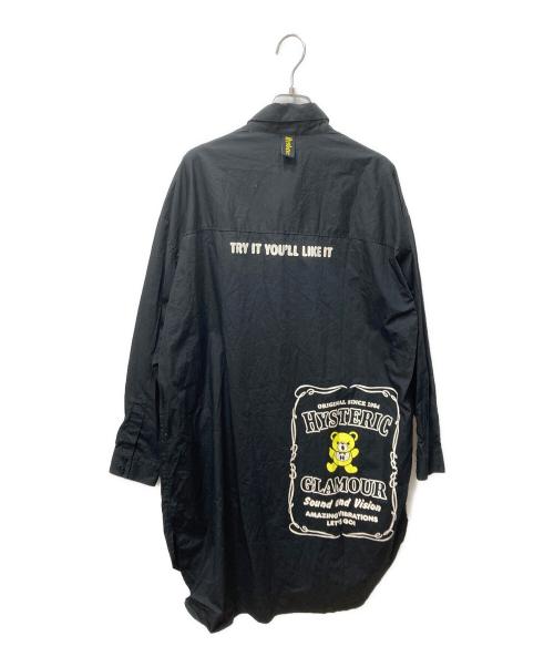 hysterics（ヒステリックス）hysterics (ヒステリックス) シャツワンピース ブラック サイズ:Freeの古着・服飾アイテム
