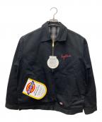 Hysteric Glamour×Dickiesヒステリックグラマー×ディッキーズ）の古着「ジップジャケット　GUITAR GIRL」｜ブラック