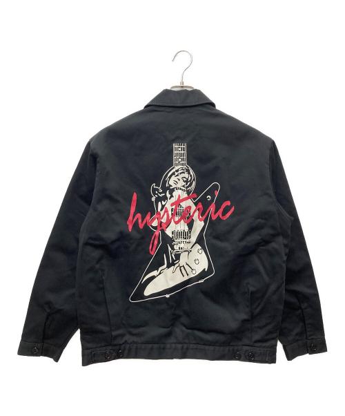 Hysteric Glamour（ヒステリックグラマー）Hysteric Glamour (ヒステリックグラマー) Dickies (ディッキーズ) ジップジャケット　GUITAR GIRL ブラック サイズ:L 未使用品の古着・服飾アイテム