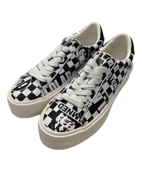 Hysteric Glamour（ヒステリックグラマー）Hysteric Glamour (ヒステリックグラマー) ローカットスニーカー ホワイト×ブラック サイズ:24の古着・服飾アイテム