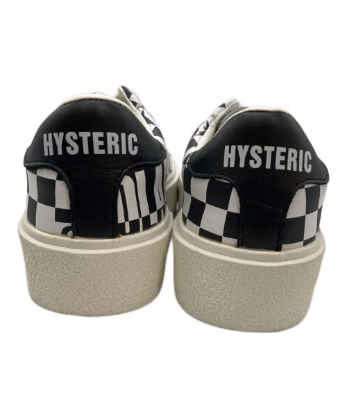Hysteric Glamour（ヒステリックグラマー）Hysteric Glamour (ヒステリックグラマー) ローカットスニーカー ホワイト×ブラック サイズ:24の古着・服飾アイテム