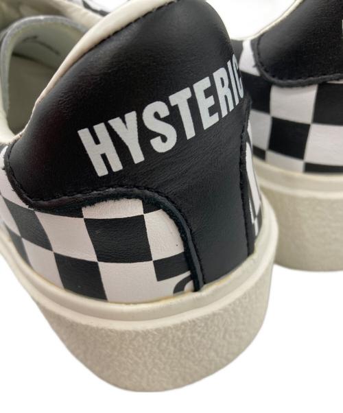 Hysteric Glamour（ヒステリックグラマー）Hysteric Glamour (ヒステリックグラマー) ローカットスニーカー ホワイト×ブラック サイズ:24の古着・服飾アイテム
