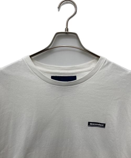 DESCENDANT（ディセンダント）DESCENDANT (ディセンダント) ボックスロゴクルーネックTシャツ ホワイト サイズ:2の古着・服飾アイテム