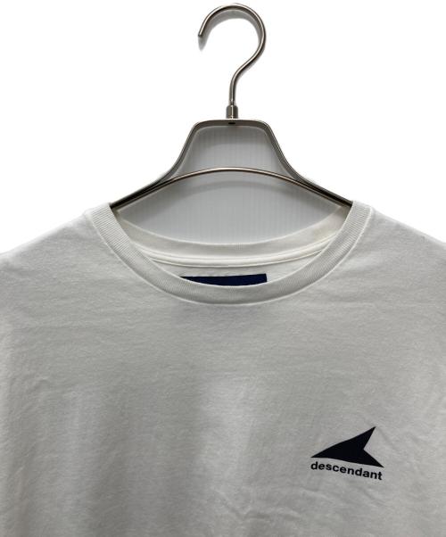 DESCENDANT（ディセンダント）DESCENDANT (ディセンダント) ボックスロゴクルーネックTシャツ ホワイト サイズ:2の古着・服飾アイテム
