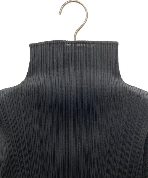 PLEATS PLEASE（プリーツプリーズ）PLEATS PLEASE (プリーツプリーズ) ハイネックプリーツカットソー ブラック サイズ:3の古着・服飾アイテム