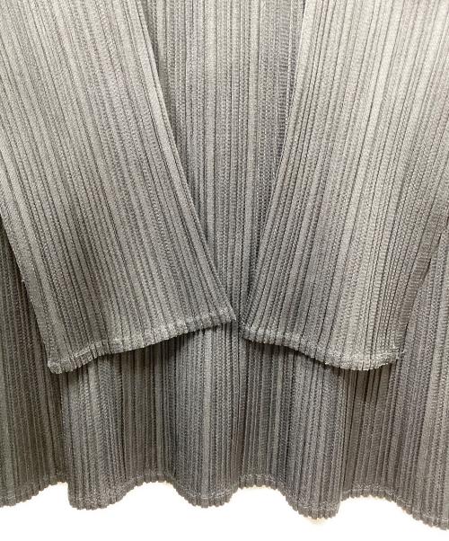 PLEATS PLEASE（プリーツプリーズ）PLEATS PLEASE (プリーツプリーズ) ハイネックプリーツカットソー ブラック サイズ:3の古着・服飾アイテム