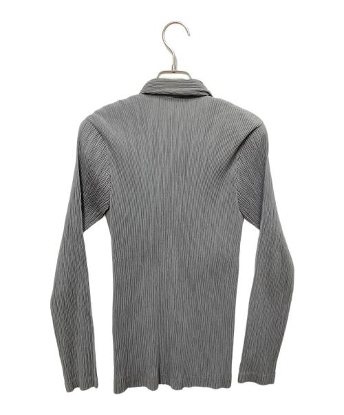ISSEY MIYAKE（イッセイミヤケ）ISSEY MIYAKE (イッセイミヤケ) プリーツシャツ グリーン サイズ:Mの古着・服飾アイテム