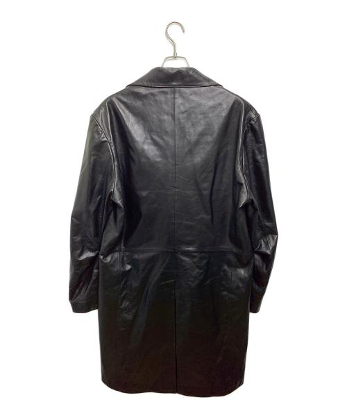 FREEDOM（フリーダム）FREEDOM (フリーダム) レザーカーコート ブラック サイズ:3Lの古着・服飾アイテム