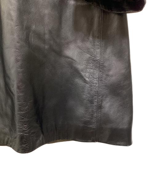 FREEDOM（フリーダム）FREEDOM (フリーダム) レザーカーコート ブラック サイズ:3Lの古着・服飾アイテム