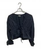 anukeアンヌーク）の古着「Vneck Lace Blouse」｜ブラック