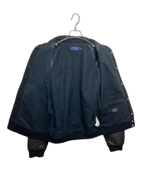 POLO RALPH LAUREN（ポロ・ラルフローレン）POLO RALPH LAUREN (ポロ・ラルフローレン) 袖切替スタジャン ブラック サイズ:Mの古着・服飾アイテム