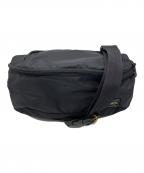 PORTERポーター）の古着「FLASH  WAIST BAG(L)」｜ブラック